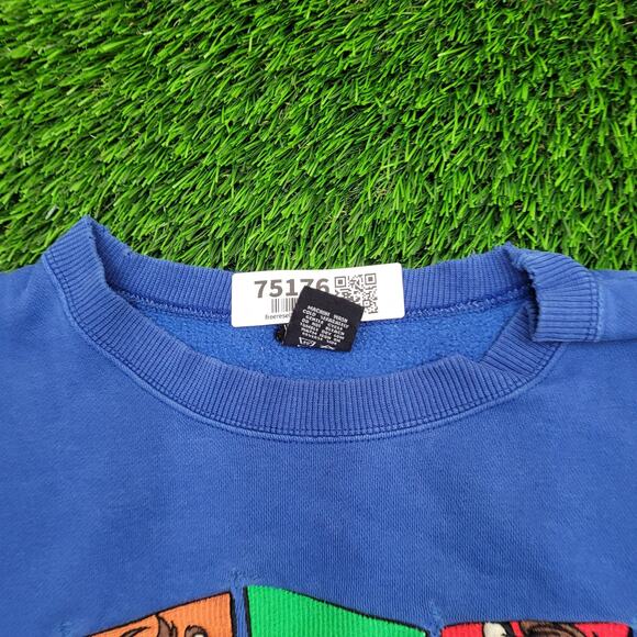 Vintage Tasmanian Devil Sweatshirt Womens Large 24x23 Blue - Picture 13 of 15